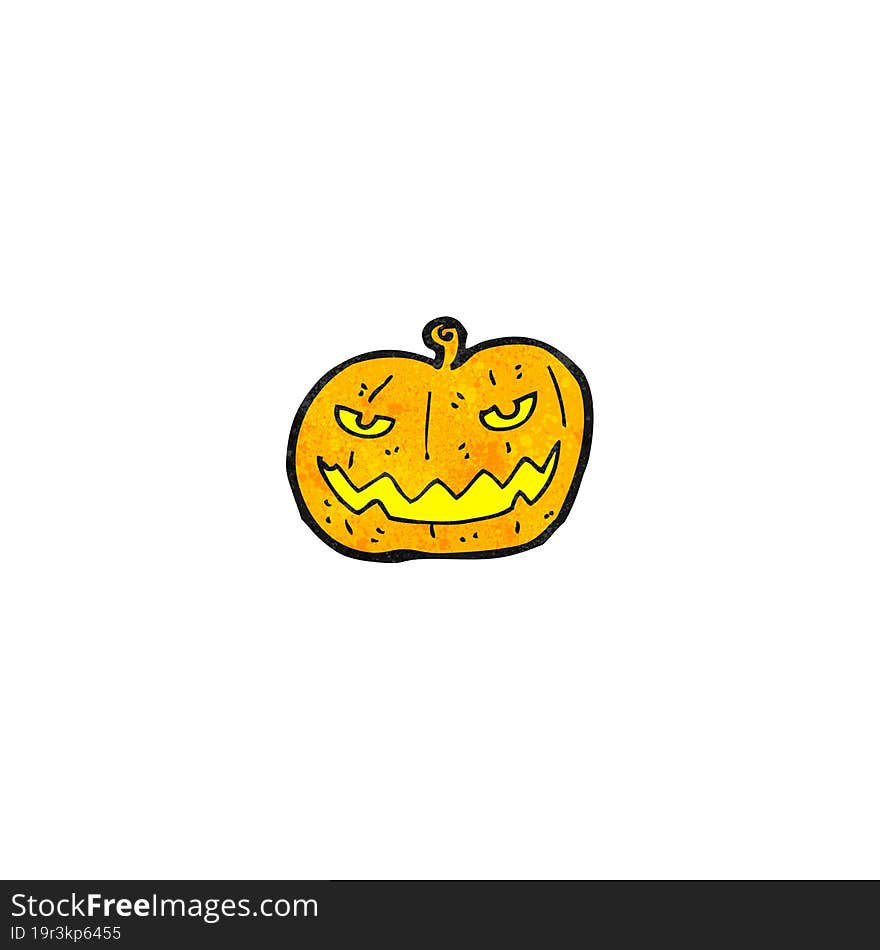 cartoon halloween pumpkin