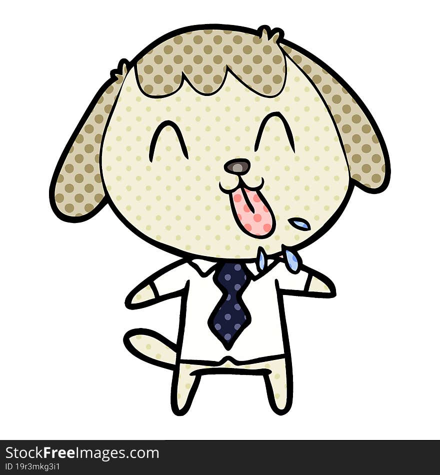 cute cartoon dog. cute cartoon dog