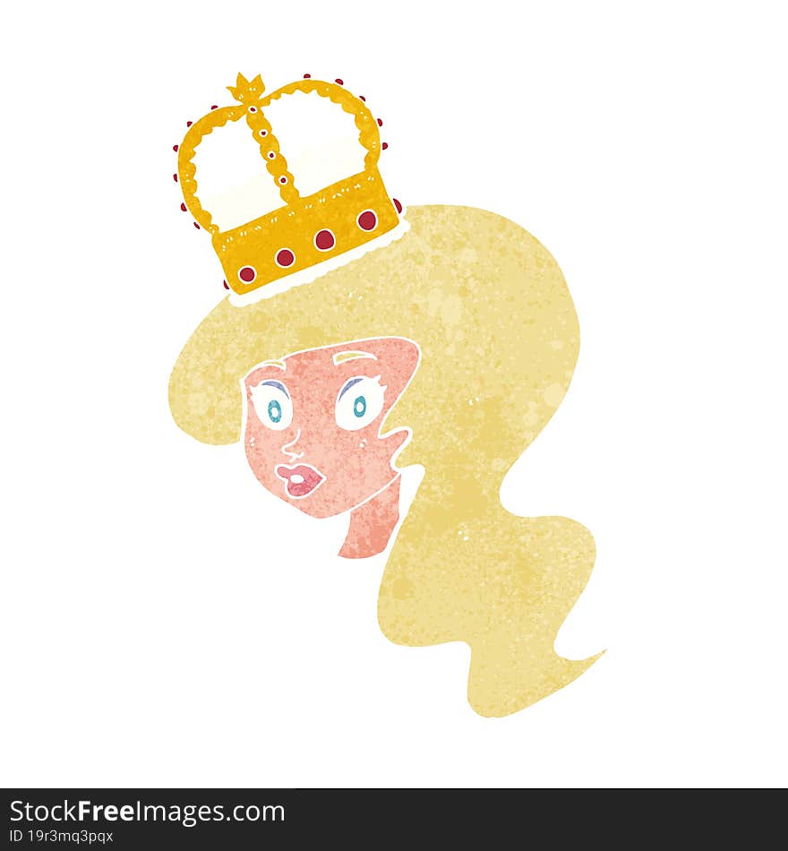 Cartoon Person Wearing Crown