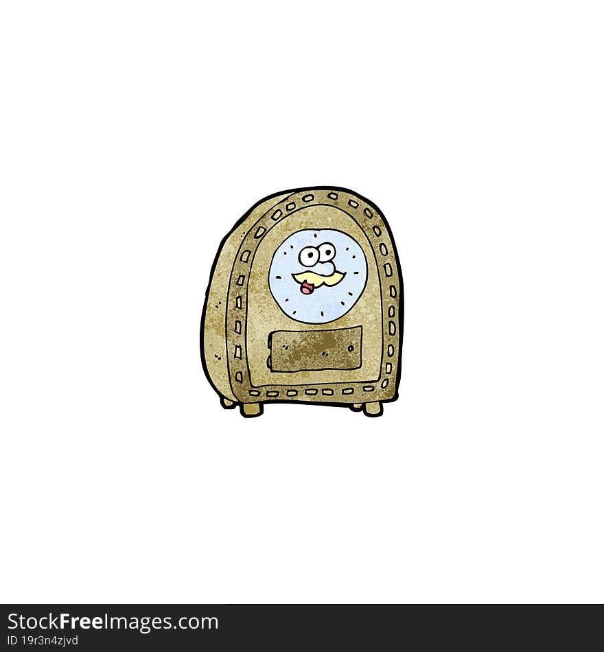 cartoon old clock