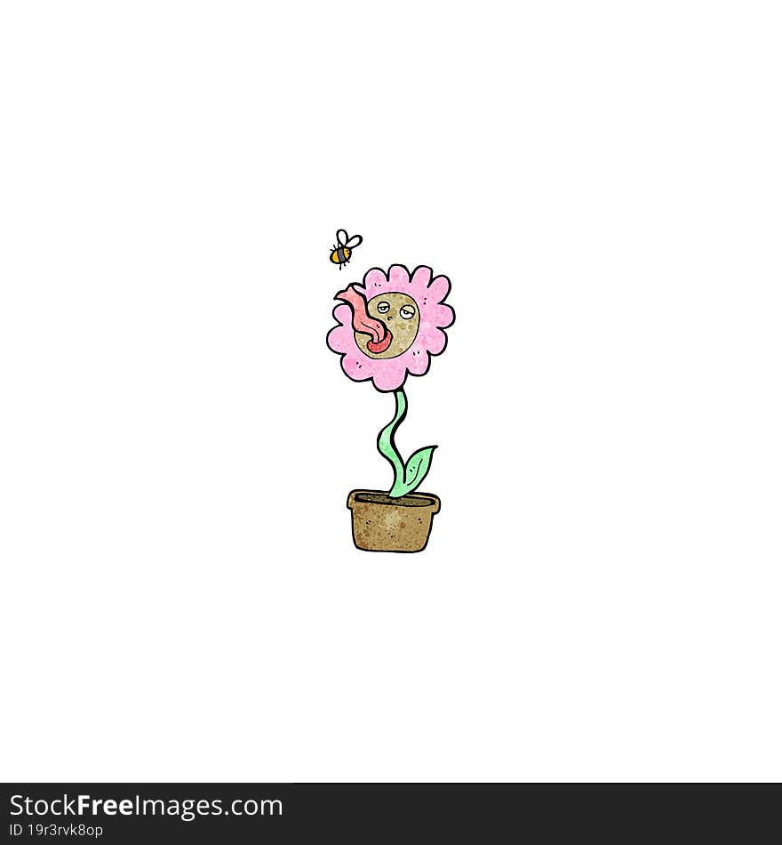 Cartoon Funny Flower