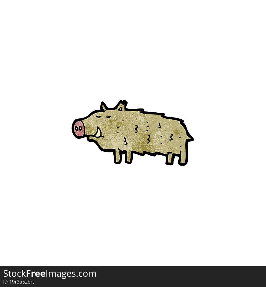 cartoon warthog