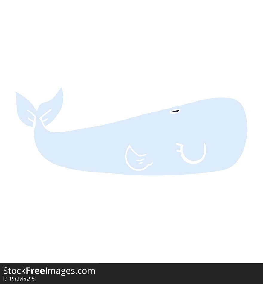 Cartoon Doodle Sea Whale