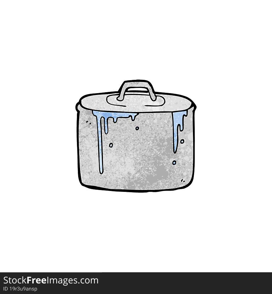 Cartoon Bubbling Pan