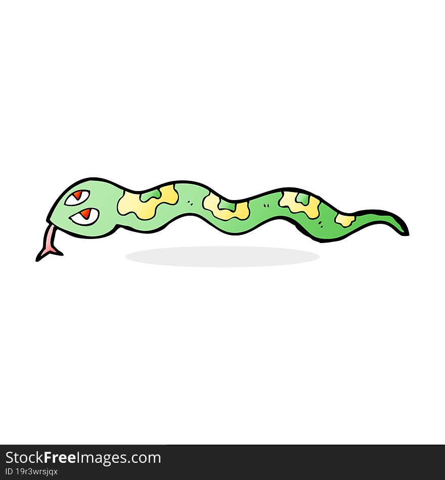 cartoon hissing snake