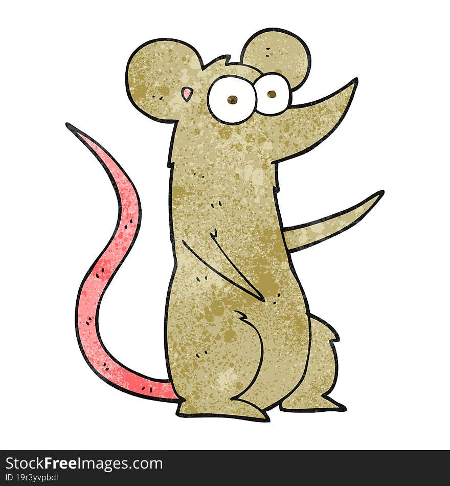 textured cartoon mouse