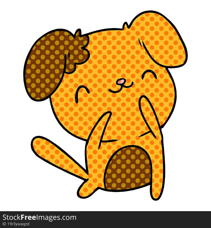 Cartoon Kawaii Of A Cute Dog