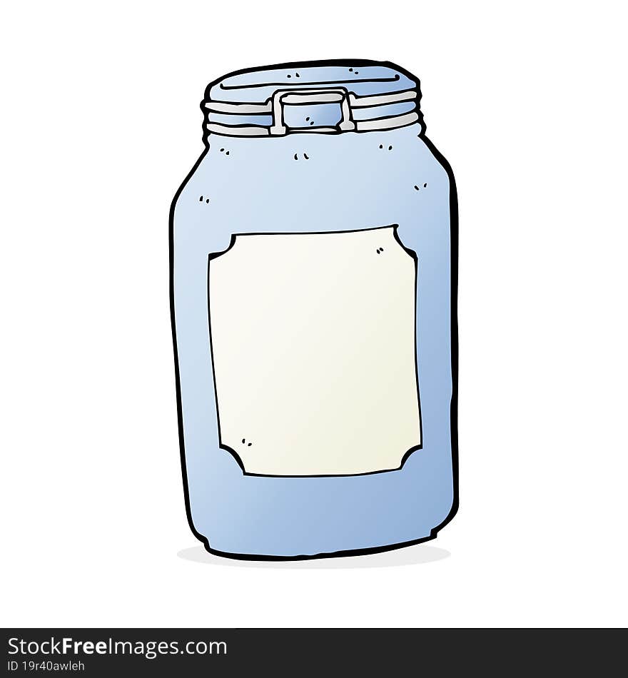 cartoon jar