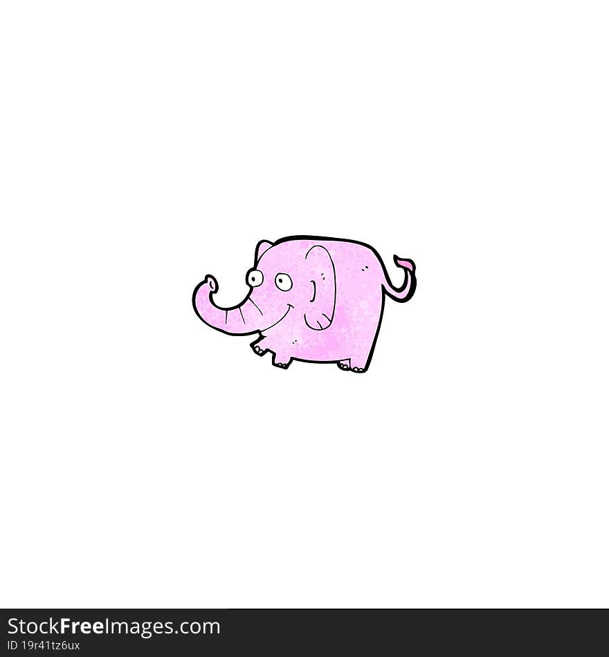 cartoon pink elephant