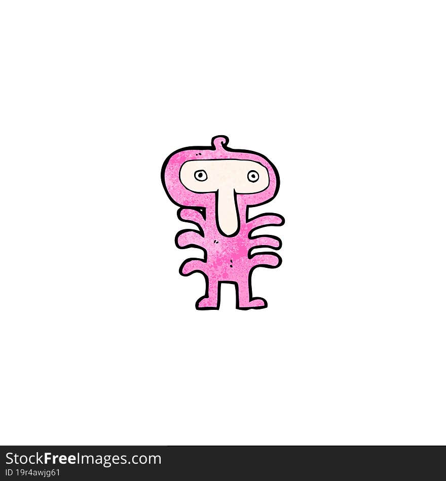 cartoon weird alien