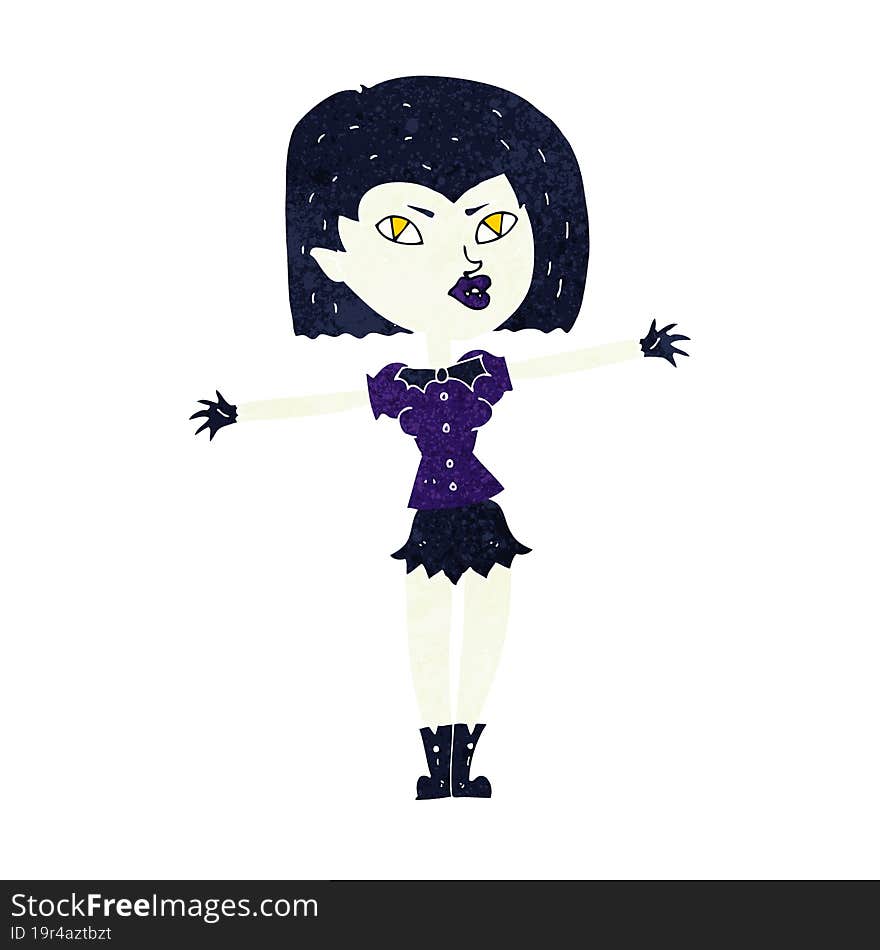 cartoon vampire girl