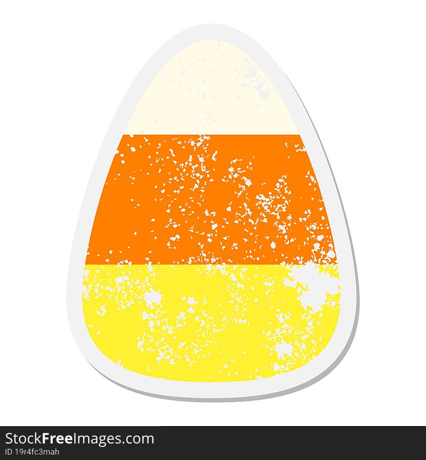 candy corn grunge sticker