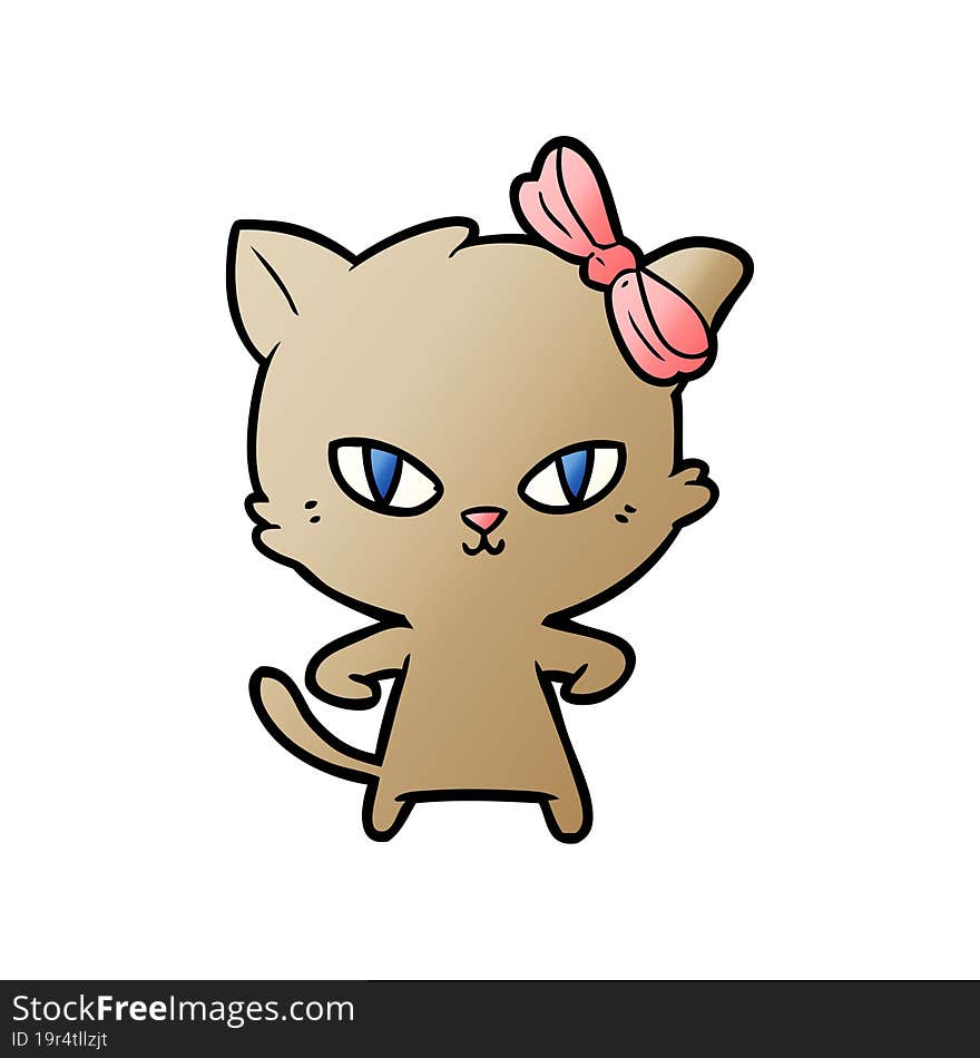 cute cartoon cat. cute cartoon cat