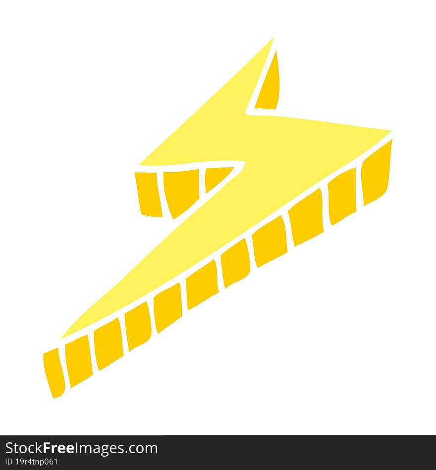 cartoon doodle decorative lightning bolt