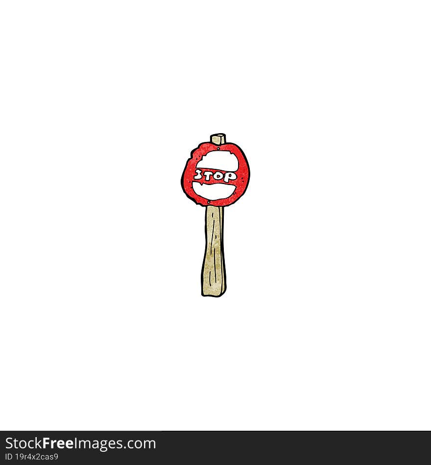 Cartoon Stop Sign