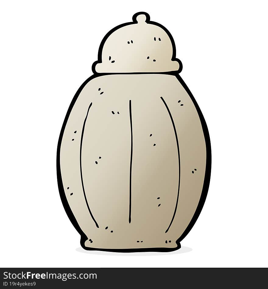 cartoon old jar