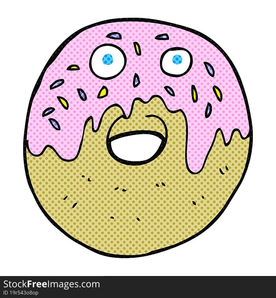 cartoon doughnut