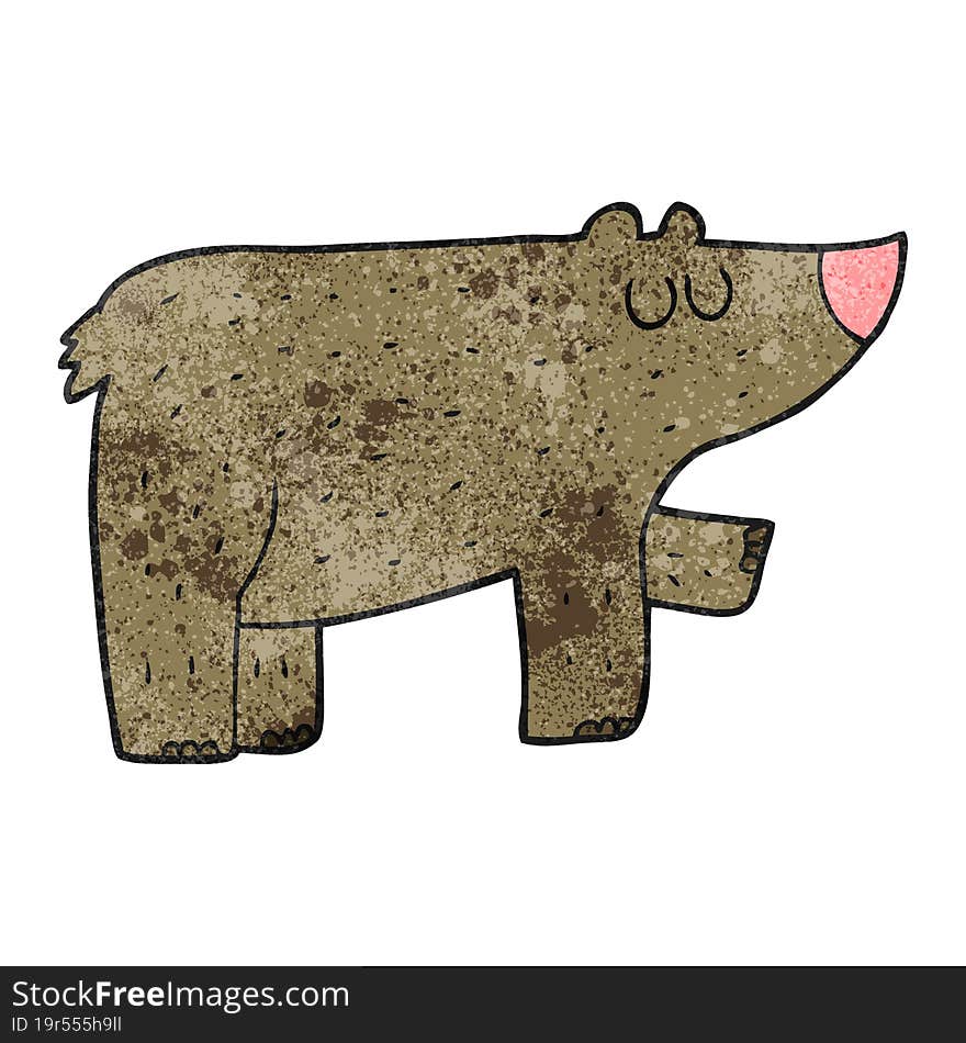 Textured Cartoon Bear