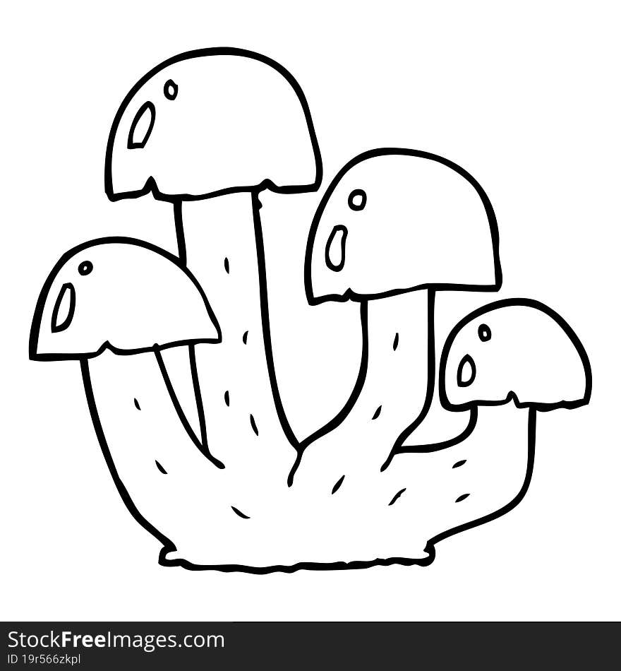 cartoon mushroom