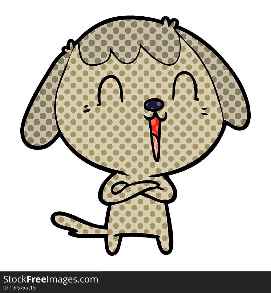 cute cartoon dog. cute cartoon dog