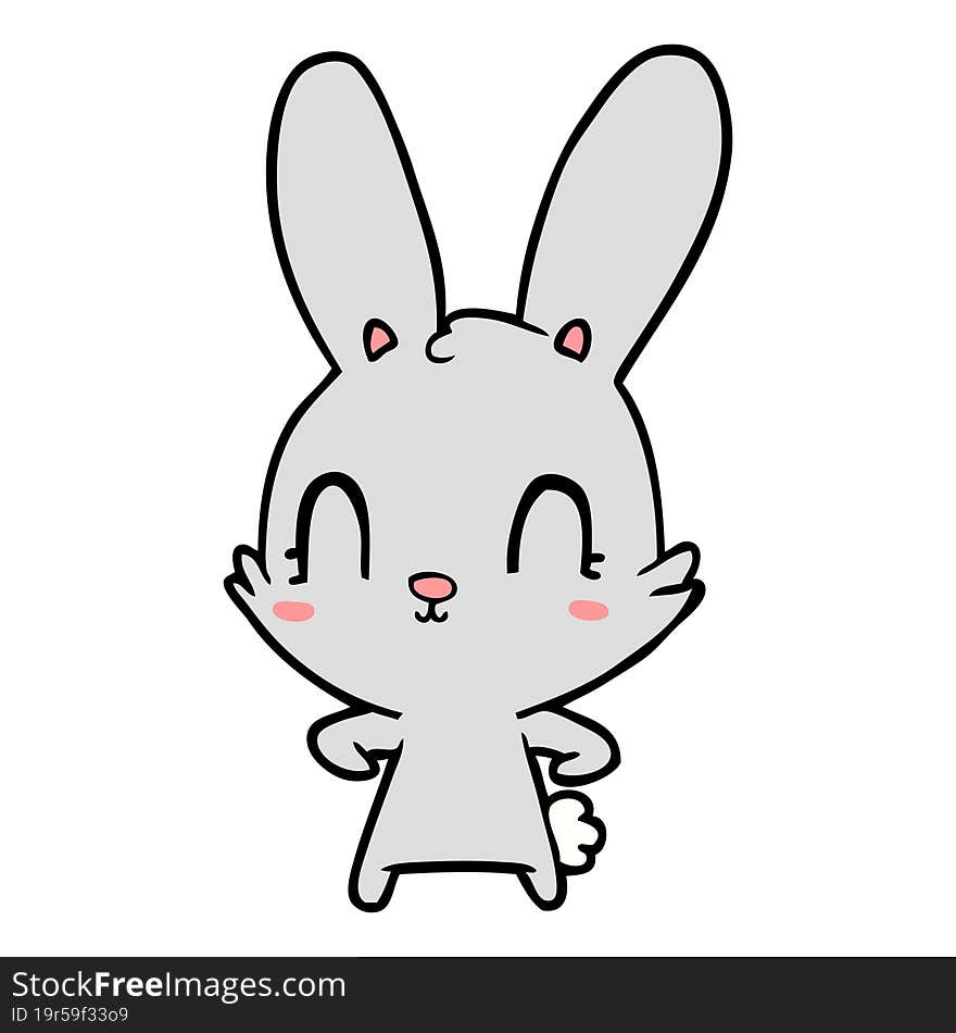 cute cartoon rabbit. cute cartoon rabbit