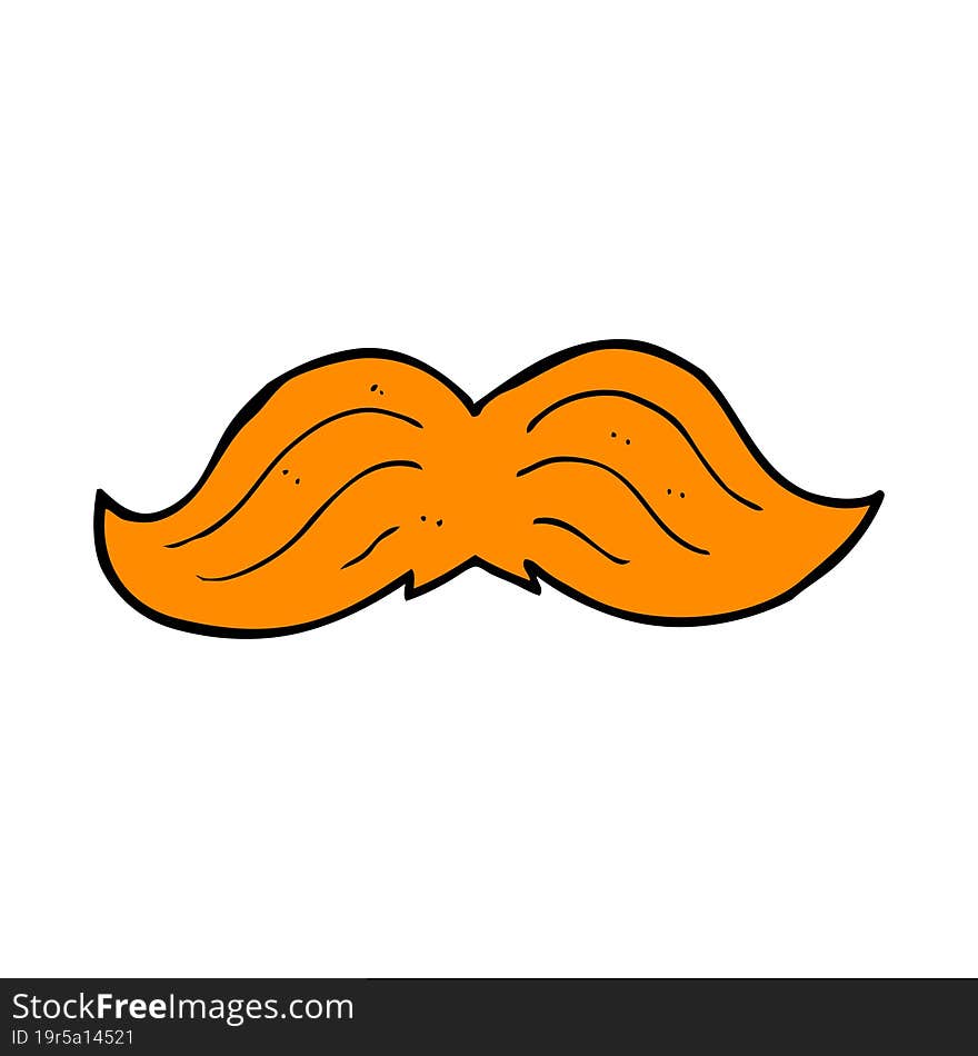 cartoon ginger mustache