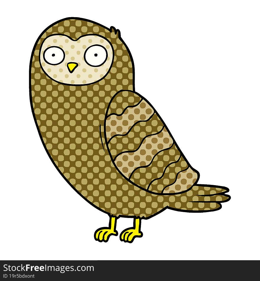 cartoon owl. cartoon owl