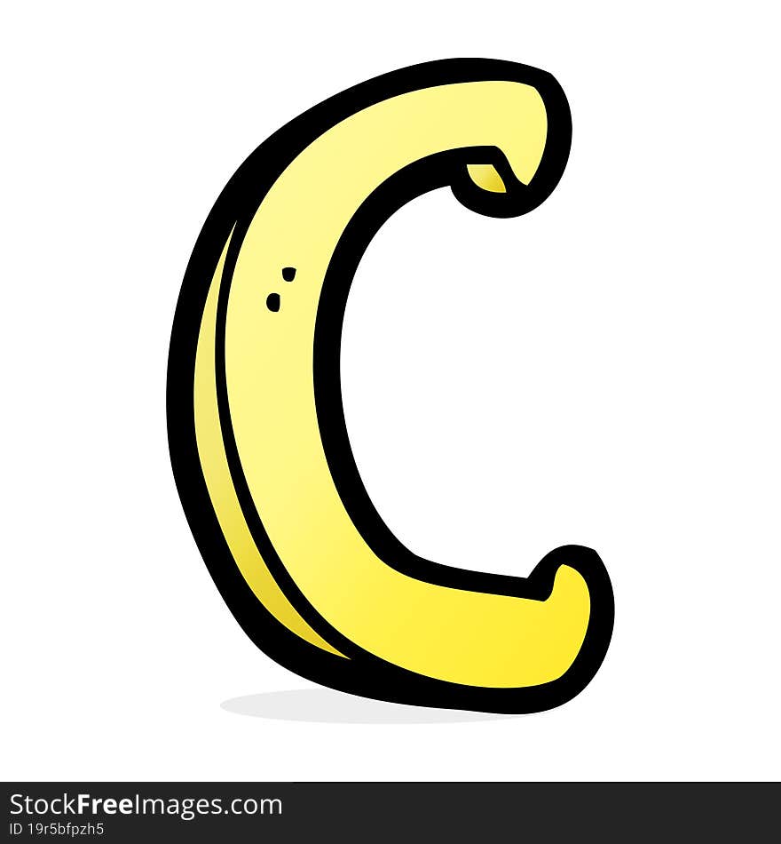 cartoon letter C