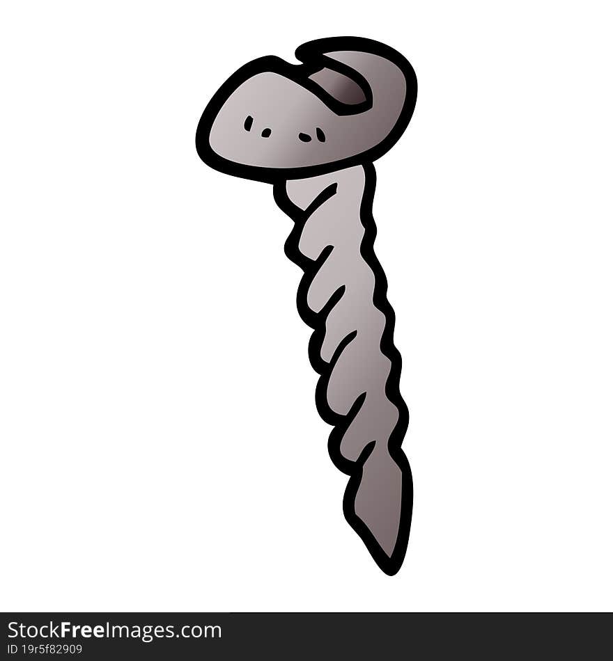 Cartoon Doodle Metal Screw