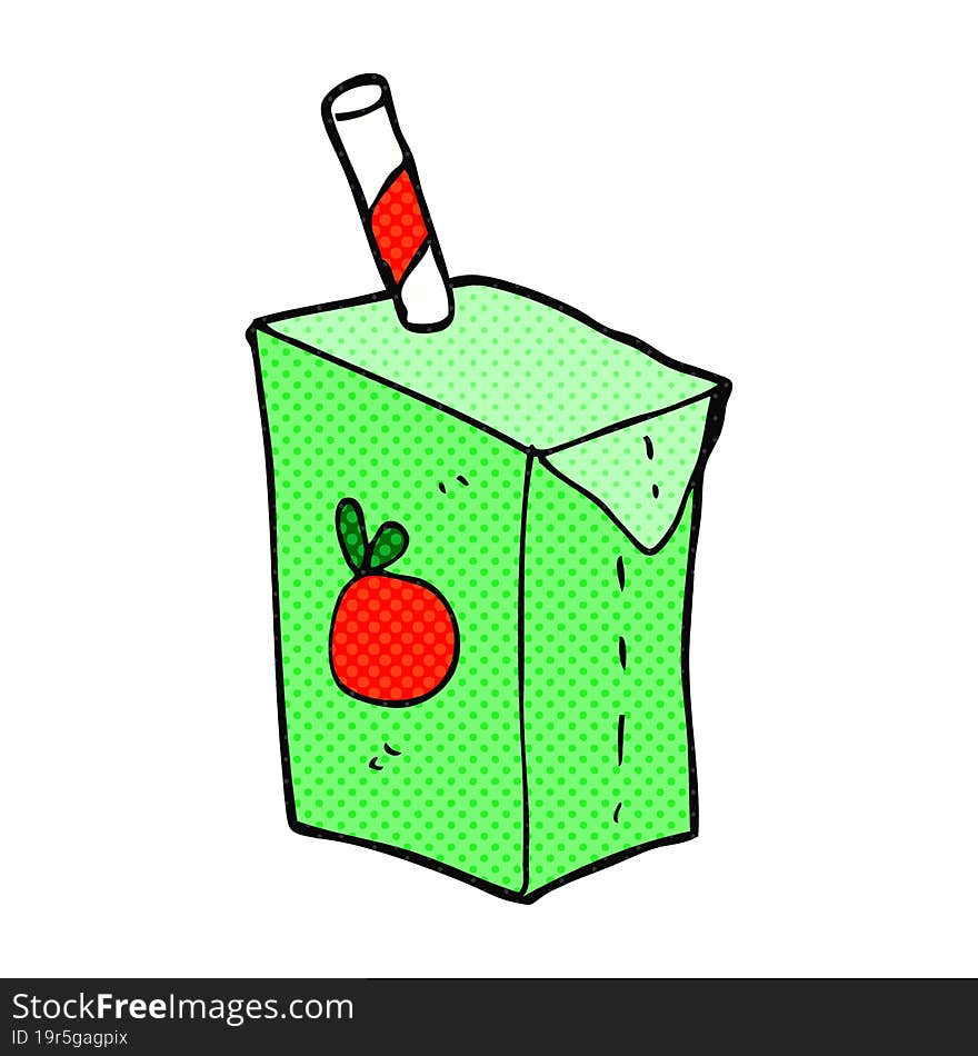 cartoon juice box