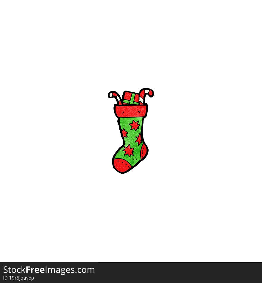 Christmas Stocking Cartoon Character