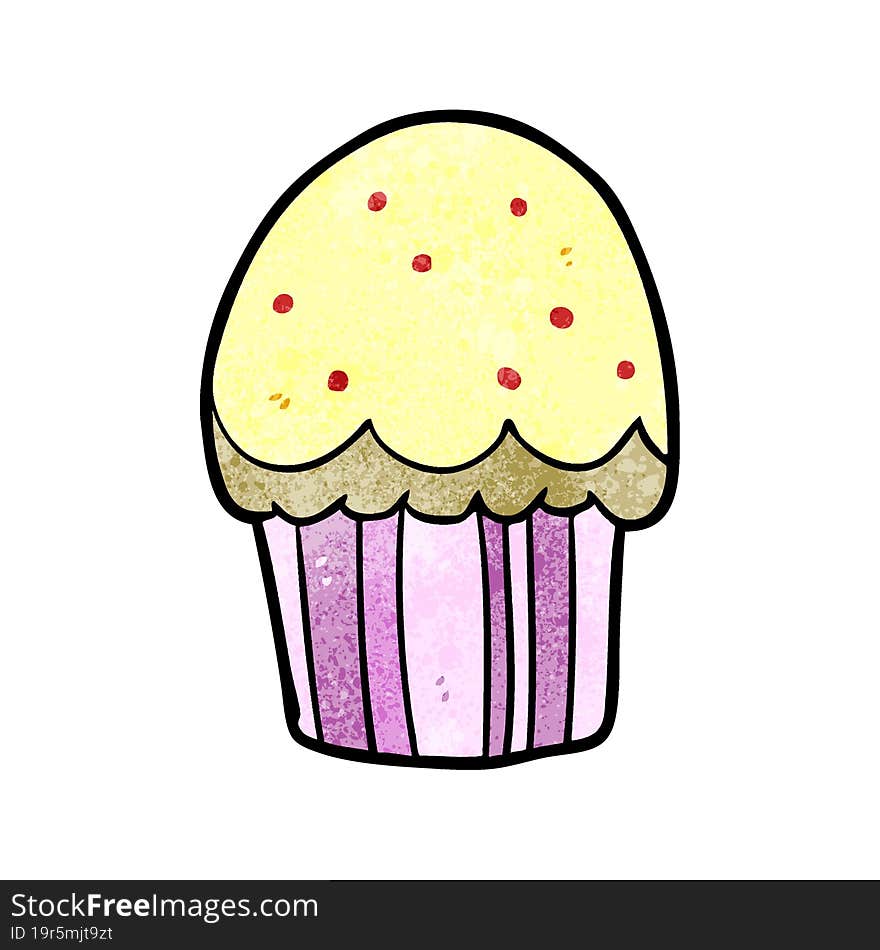 cartoon cupcake. cartoon cupcake