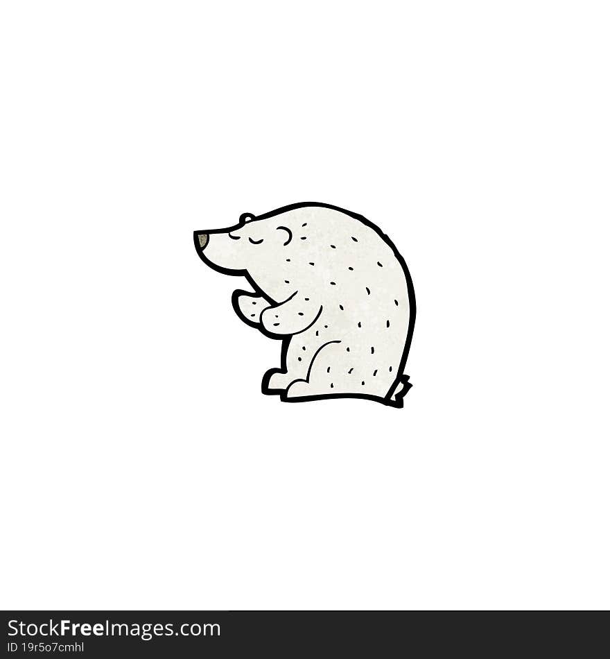 cartoon polar bear