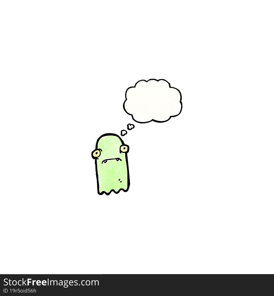 Green Ghost Cartoon