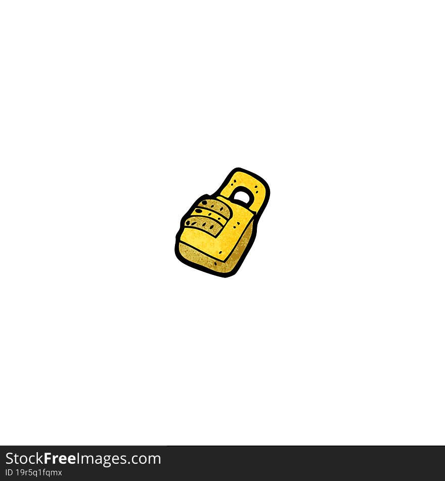 cartoon padlock