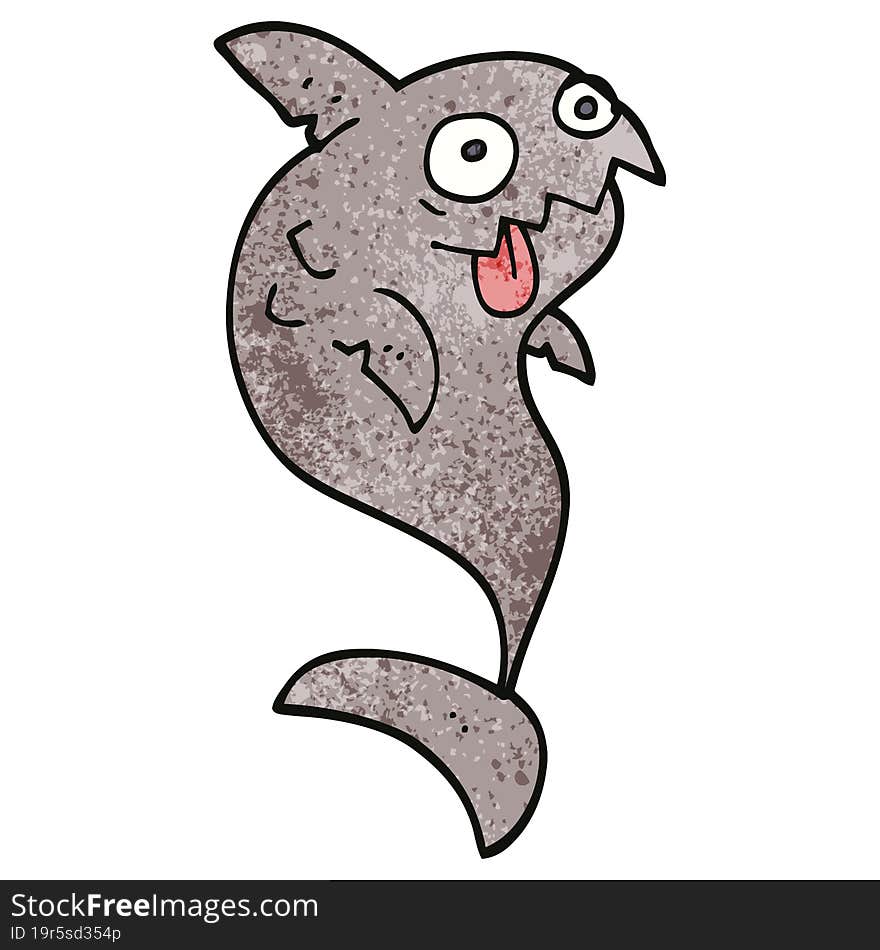 cartoon doodle deadly shark