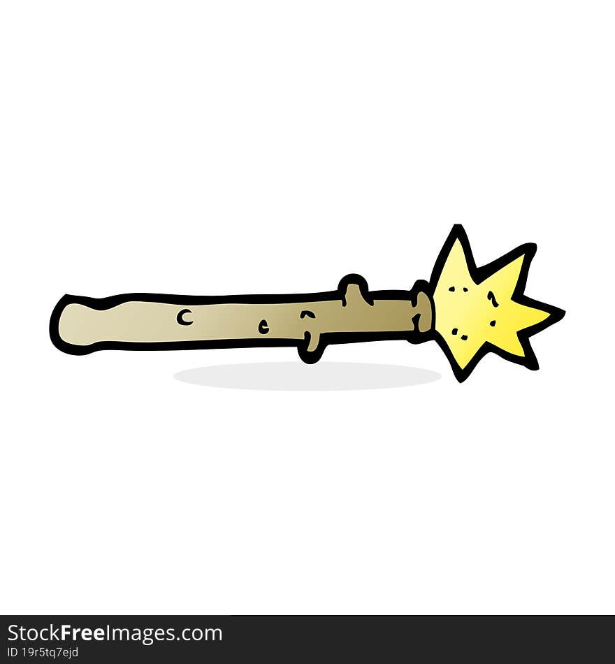 cartoon magic wand