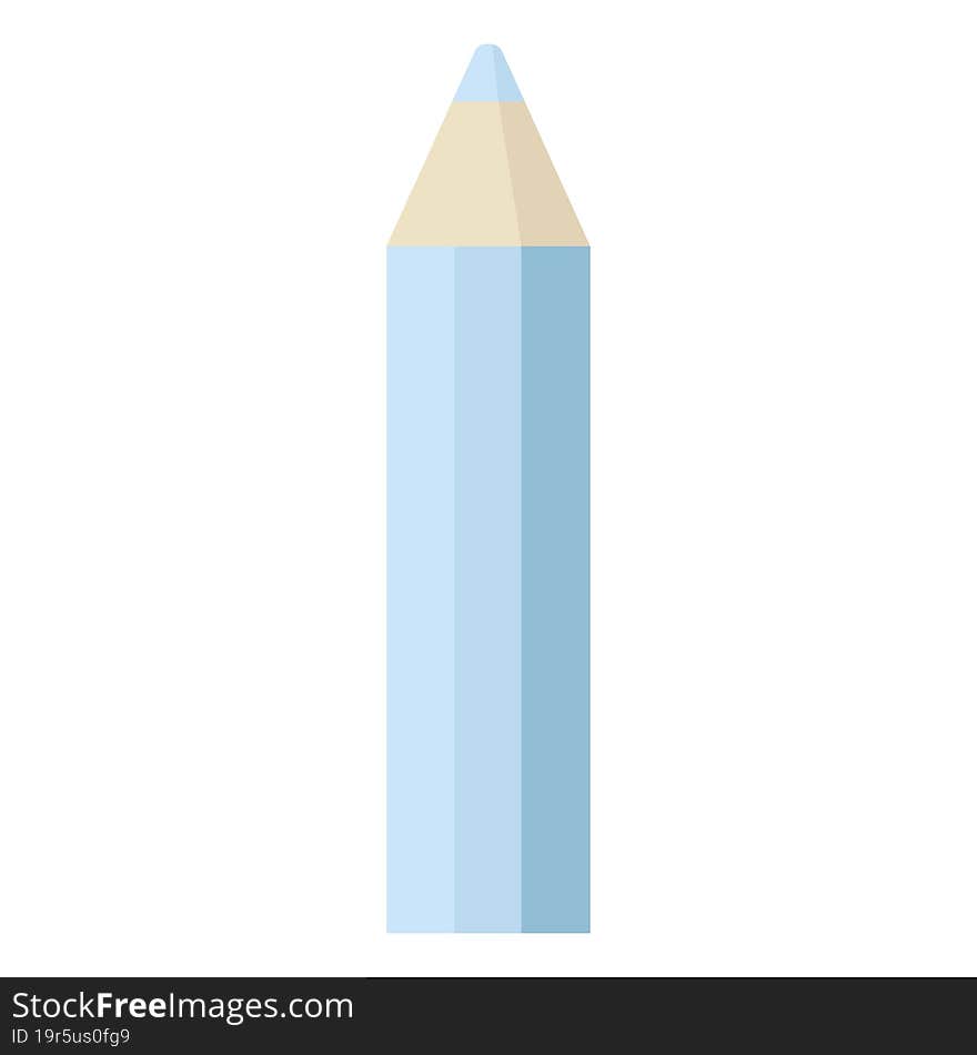 blue coloring pencil graphic icon