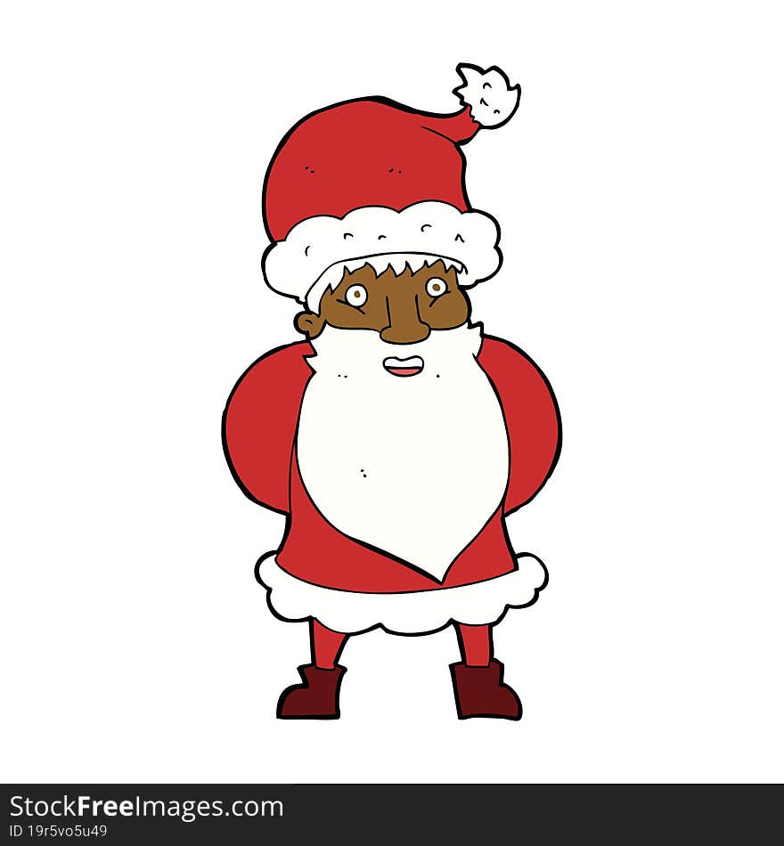 cartoon santa claus