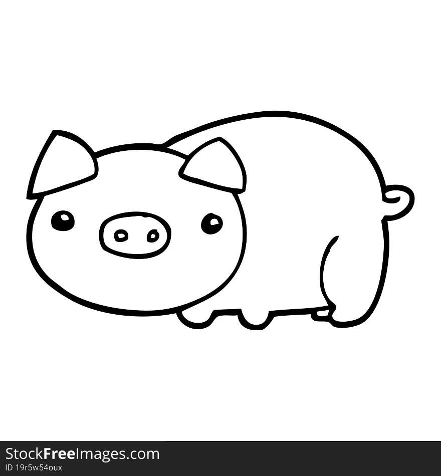 cartoon pig