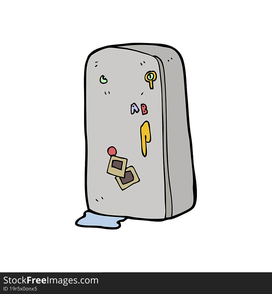 cartoon refrigerator