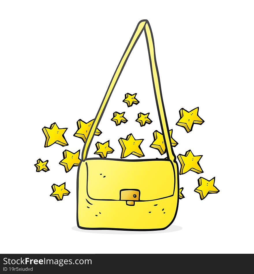 cartoon expensive handbag