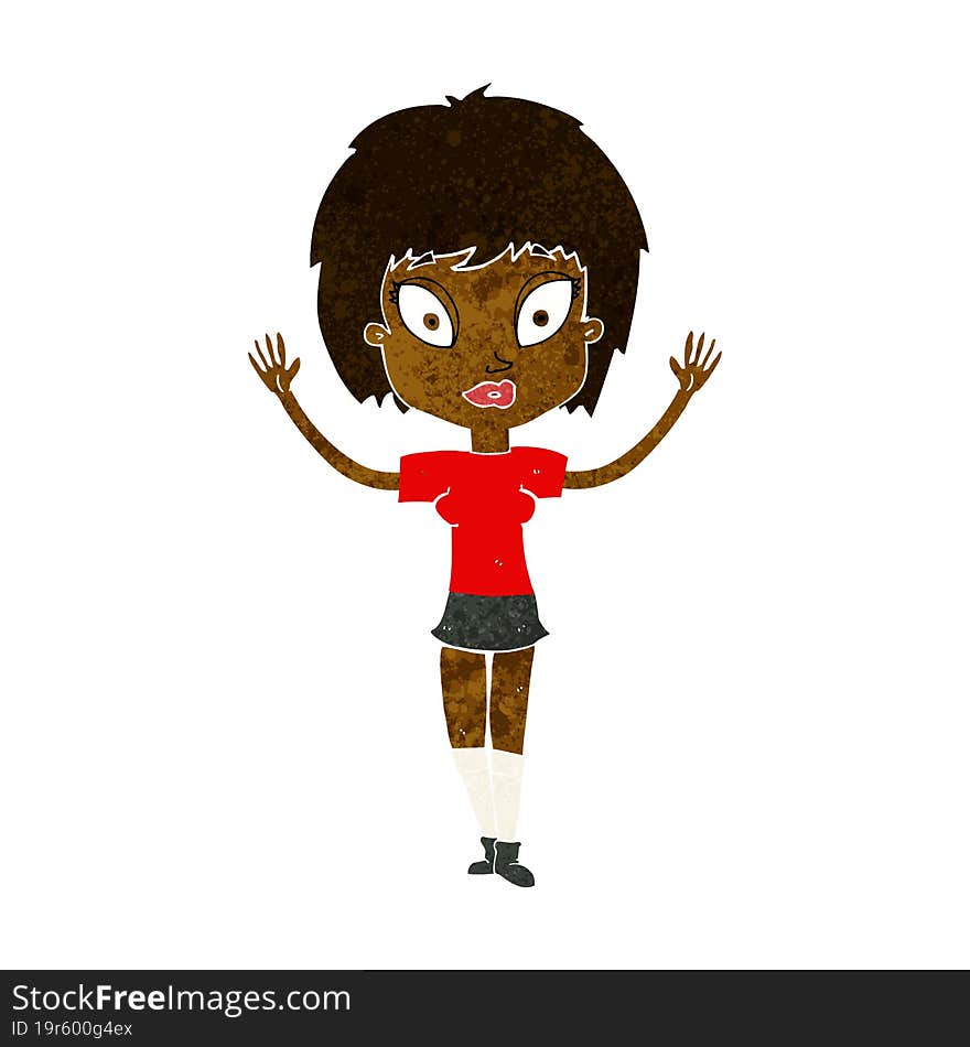 cartoon pretty girl