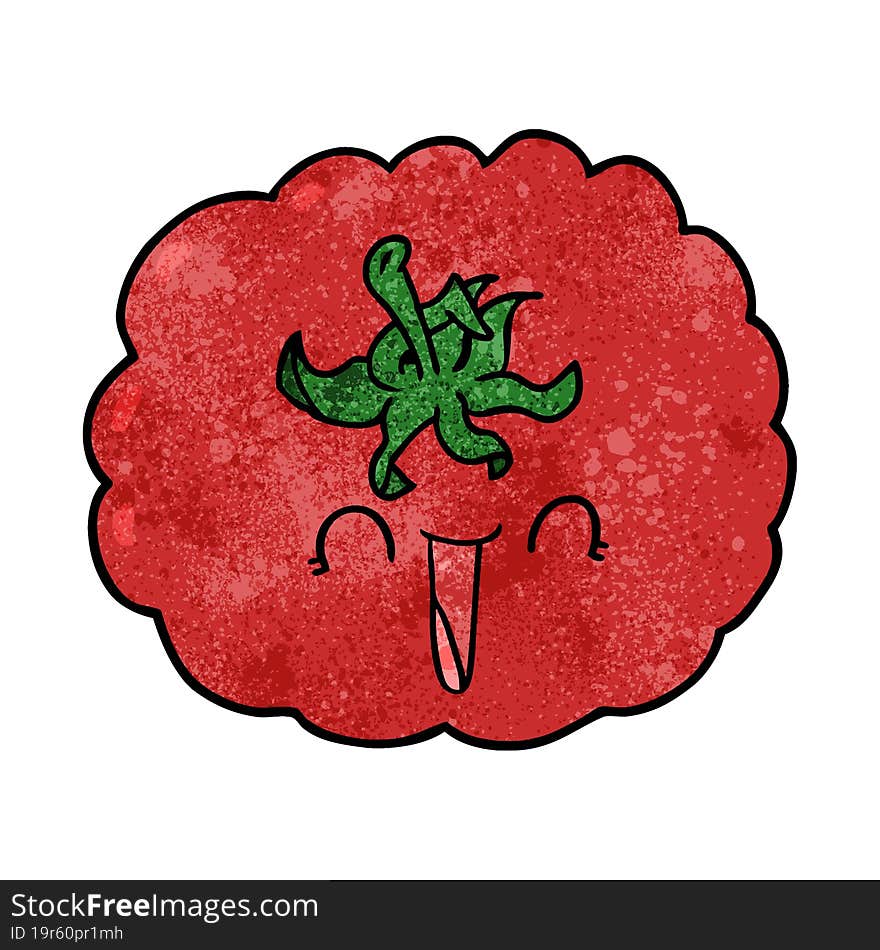 cartoon happy tomato. cartoon happy tomato