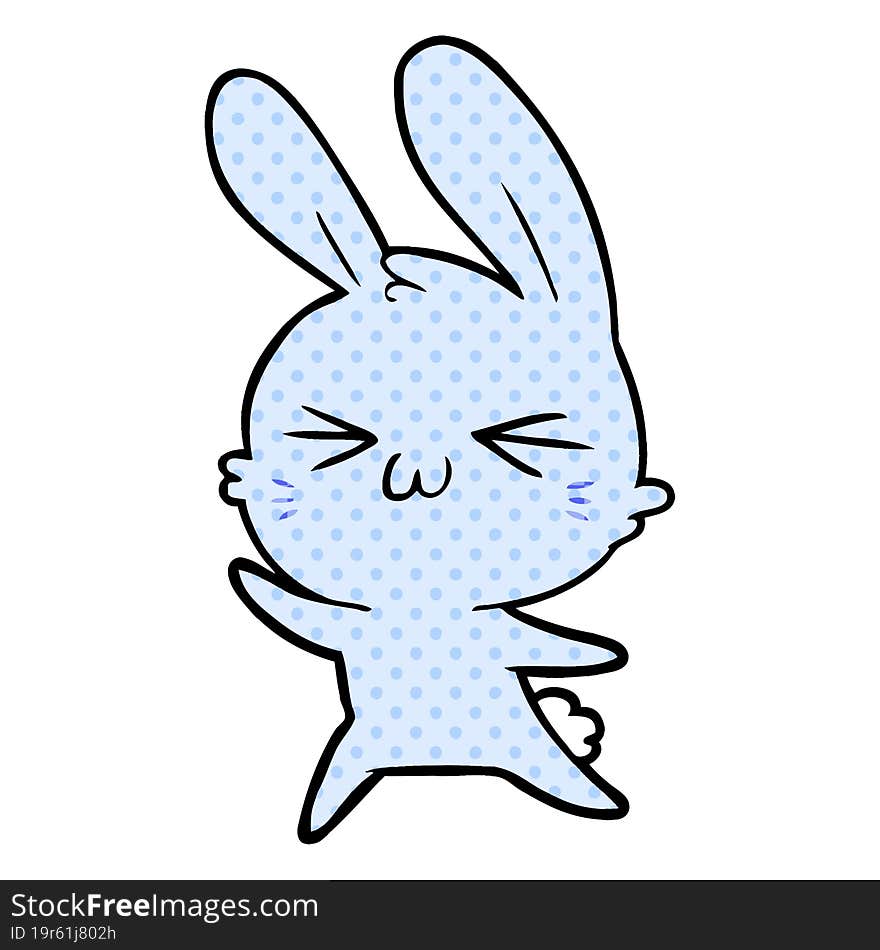 cute cartoon rabbit. cute cartoon rabbit