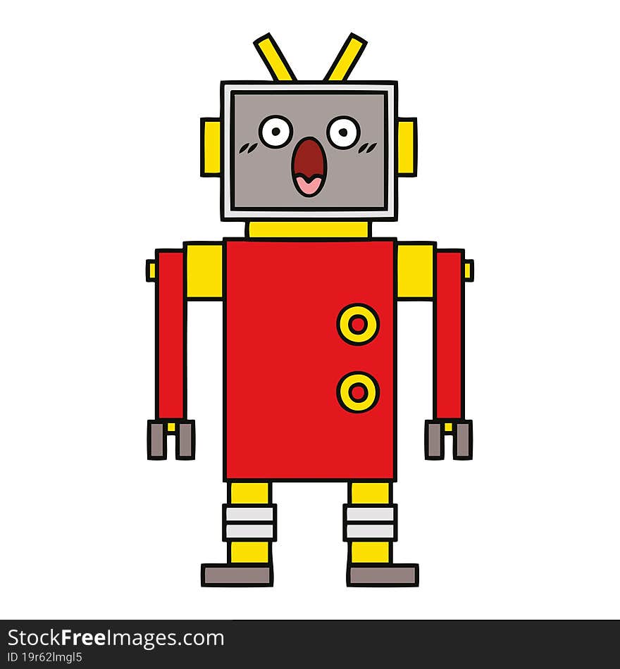 cute cartoon robot