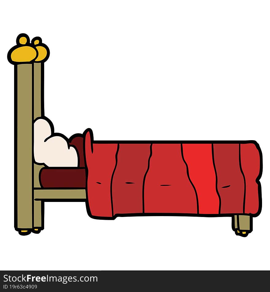 cartoon bed. cartoon bed