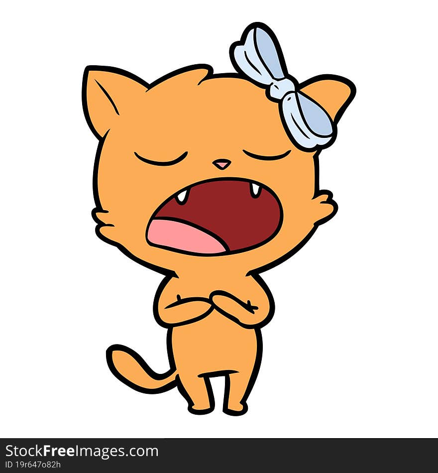 cartoon singing cat. cartoon singing cat