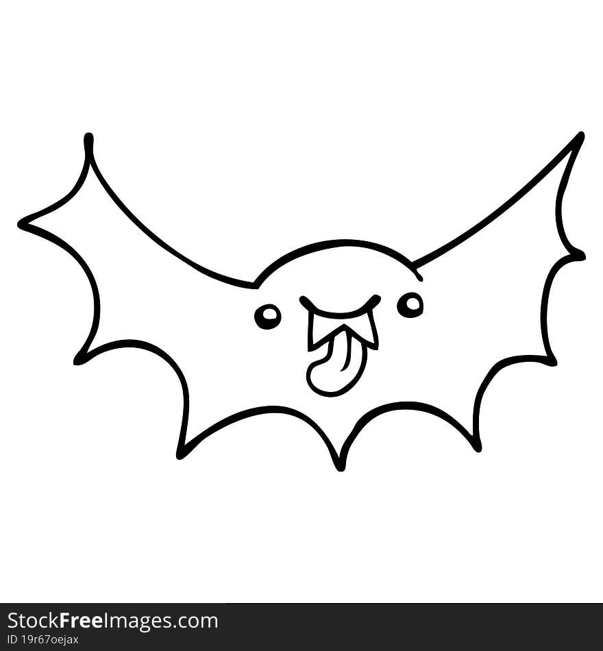 Cartoon Vampire Bat