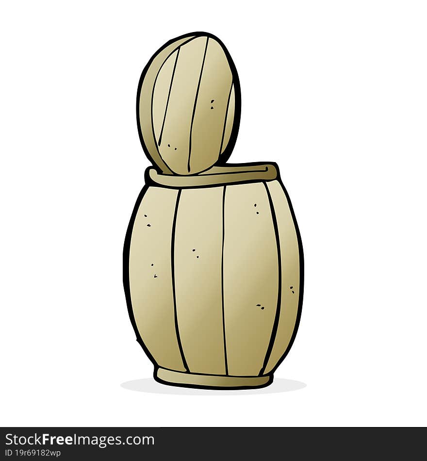 cartoon beer barrel